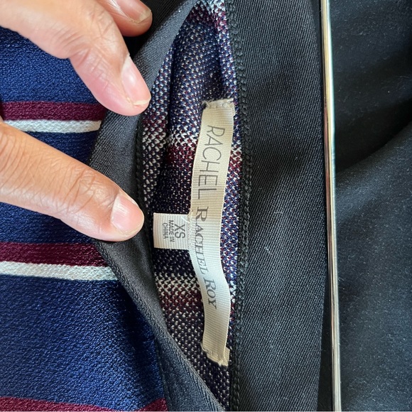 Rachael Roy Stripped Pencil Skirt - Picture 3 of 3